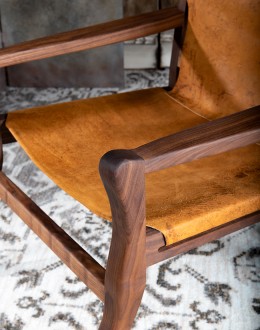 Greco Leather Sling Chair Greco Leather Sling Chair