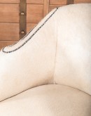 western living room chair with palomino colored cowhide all over