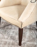 western living room chair with palomino colored cowhide all over