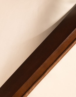 Fine Western Chic White Leather Accent Chair cream leather accent chair with exposed wood frame