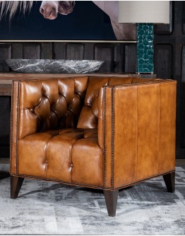 Kingston Tufted Leather Chair