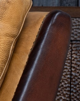 Lucky Pillow Back Leather Chair