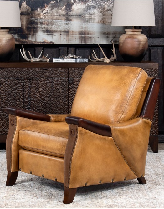 Lucky Pillow Back Leather Chair