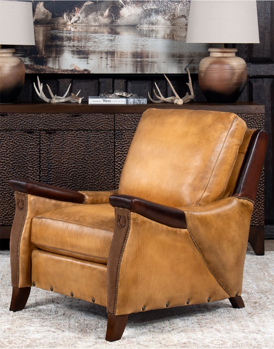 Lucky Pillow Back Leather Chair