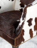 western living room chair with cowhide all over, Cowhide Rancho Accent Chair