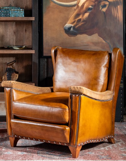 Nordic Leather Chair Adobe Interiors