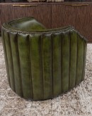 Oliver Olive Leather Swivel Chair