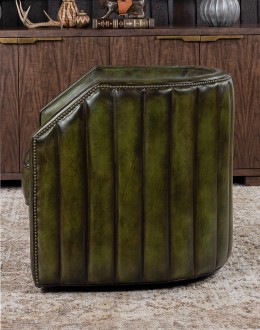 Oliver Olive Leather Swivel Chair Oliver Olive Leather Swivel Chair