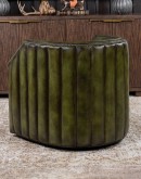 Oliver Olive Leather Swivel Chair