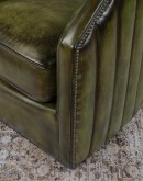 Oliver Olive Leather Swivel Chair