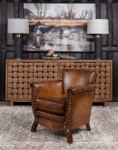 Remington Brown Leather Chair