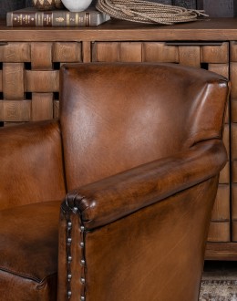 Remington Brown Leather Chair