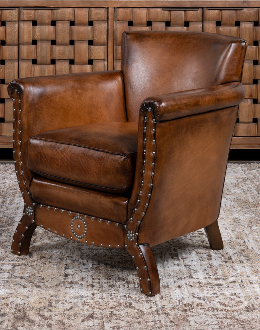 Remington Brown Leather Chair