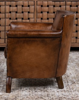 Remington Brown Leather Chair
