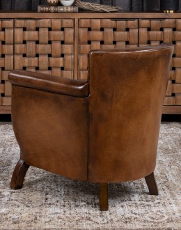 Remington Brown Leather Chair