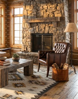 Reno Sable Tufted Leather Chair