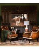 upscale ranch style leather chair,ranch style chair with saddle leather