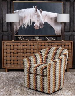 Sierra Chevron Swivel Chair Sierra Chevron Swivel Chair