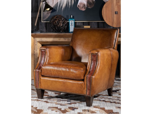Murray Club Chair in Buffalo Leather – Dartbrook Rustic Goods