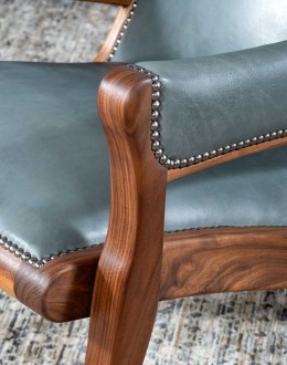 Yachtsmans Sky Leather Chair