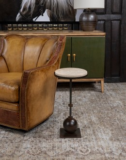 Torreon Stone Circle Accent Table Torreon Stone Circle Accent Table