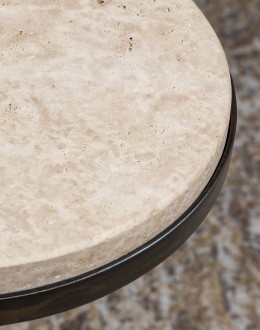 Torreon Stone Circle Accent Table Torreon Stone Circle Accent Table