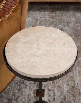 Torreon Stone Circle Accent Table Torreon Stone Circle Accent Table