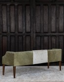 Pecos Moss Leather Bench
