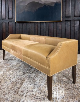 Pecos Palomino Leather Bench Pecos Palomino Leather Bench