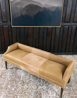 Pecos Palomino Leather Bench Pecos Palomino Leather Bench