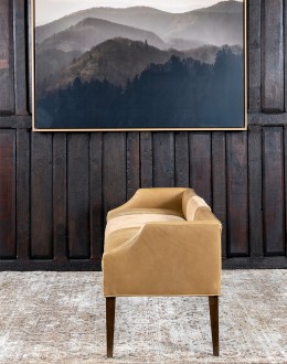 Pecos Palomino Leather Bench Pecos Palomino Leather Bench