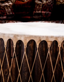 Drum Coffee Table authentic rawhide indian drum coffee table