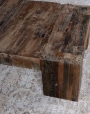 rustic beam coffee table