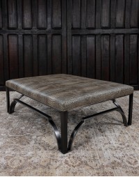 Hendricks Taupe Ottoman