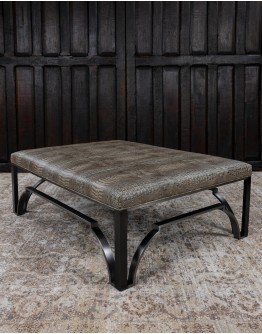 Hendricks Taupe Ottoman
