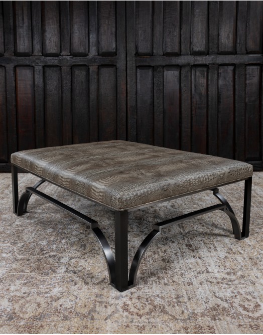 Hendricks Taupe Ottoman