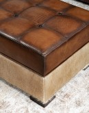 Jericho Storage Leather Ottoman