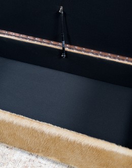 Jericho Storage Leather Ottoman