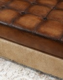 Jericho Storage Leather Ottoman