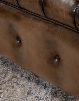 Kensington Leather Storage Ottoman