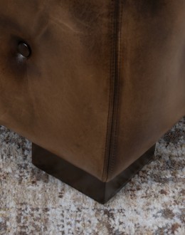 Kensington Leather Storage Ottoman