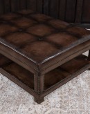 Wexler Leather Ottoman