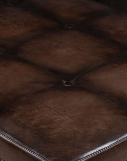 Wexler Leather Ottoman