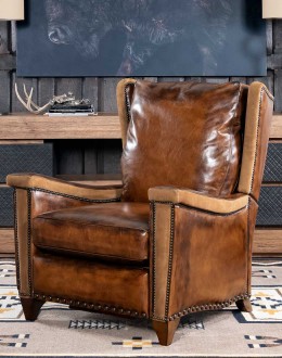 Blade Brown Leather Recliner