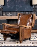 Blade Brown Leather Recliner