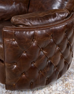 Boulder Brown Swivel Recliner