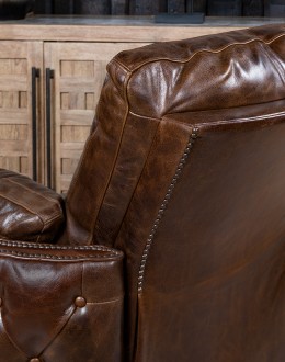Boulder Brown Swivel Recliner