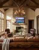 Bronco Brown Leather Recliner