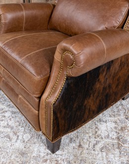 Bronco Cognac Leather Recliner