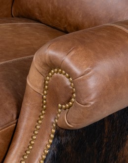 Bronco Cognac Leather Recliner